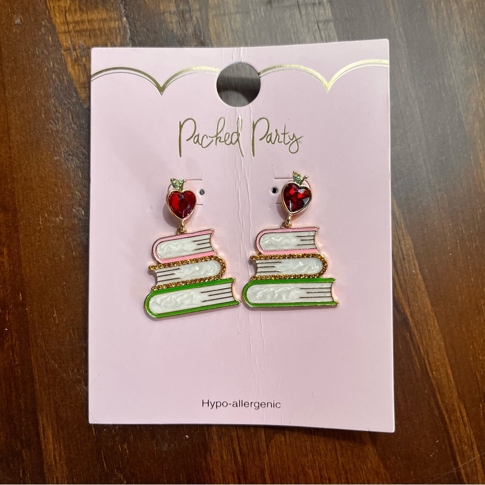 Packed Party Green and Red Jewelry Earrings
